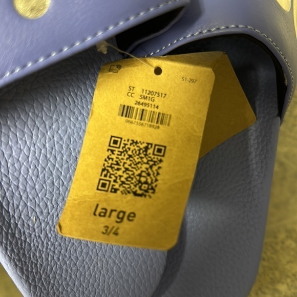 happy nation‎ NWT Kids Logo Slide Sandals Purple sz Large - Picture 3 of 3